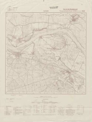 2934 Lenzen, Topographische Karte 1:25000 (4cm - Karte)