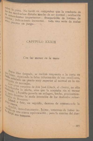 Capítulo XXXIX - Con las manos en la masa
