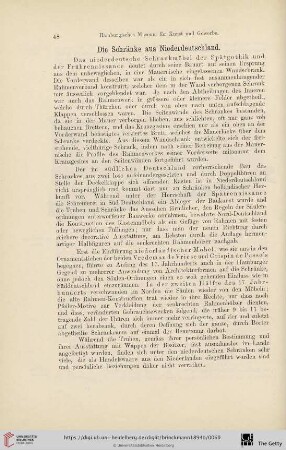Die Schränke aus Niederdeutschland