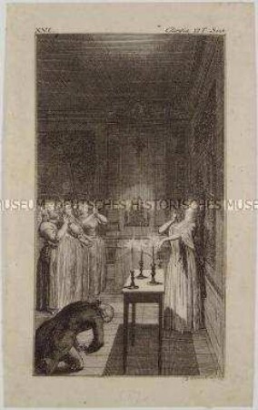 Illustration zu Samuel Richardsons Briefroman "Clarissa" - Blatt 16 (von 24)