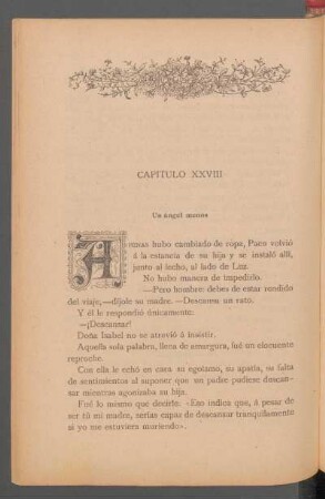Capítulo XXVIII - Un ángel menos