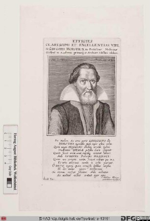Bildnis Gregor Horst(ius)