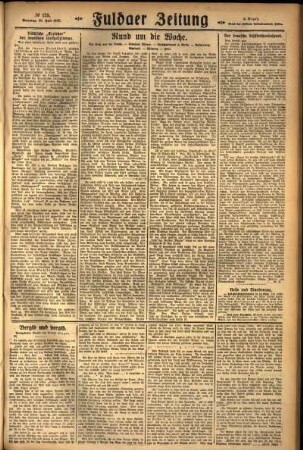 Zweite Ausgabe vom Sonntag, den 26. Juli 1925.