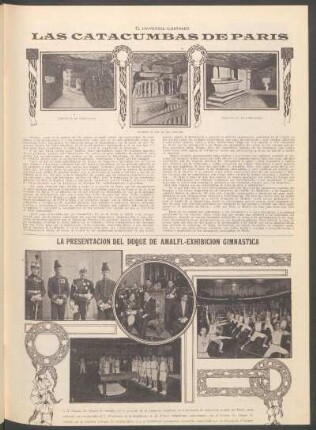La presentación del Duque de Amalfi. - Exhibición gimnastica - [Fotografías]