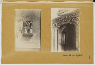 Rathaus, Tabor: Ansicht Tür, Detail (aus: Skizzen- und Fotoalbum 21)