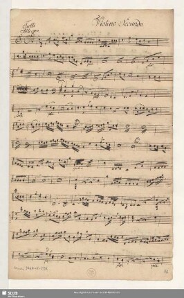 Violino Secundo. [nur erstes Tutti]