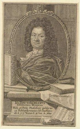 Johann David Köhler, Prof. und Bibliothekar in Altdorf; geb. 18. Januar 1684