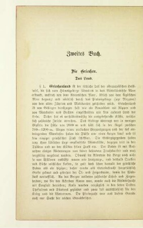 Zweites Buch. Die Griechen