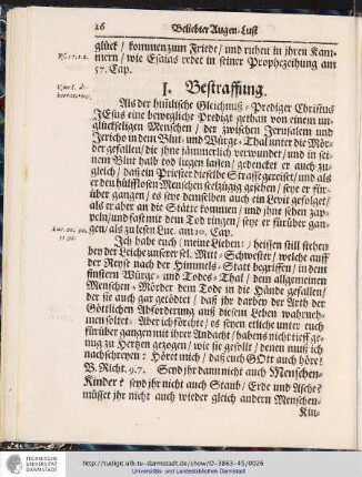 I. Bestraffung.