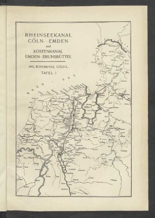 Rheinseekanal Cöln-Emden und Küstenkanal Emden-Brunsbüttel