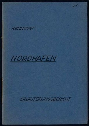 Hafenbahnhof bei Loxstedt Schinkelwettbewerb 1933: Erläuterungsbericht und Berechnungen