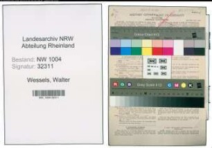 Entnazifizierung Walter Wessels , geb. 08.01.1905 (Angestellter)