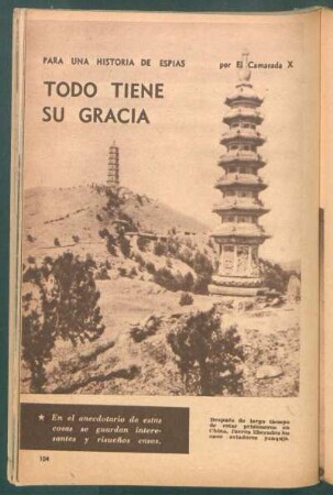Todo tiene su gracia : Para una historia de espías