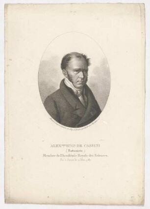 Bildnis des Alexandre Henri Gabriel de Cassini