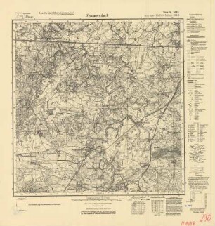 1498 (alte Nr.: 290) Nemmersdorf, Meßtischblatt (4cm - Karte)