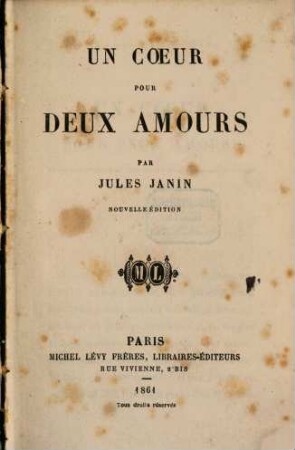 Un coeur pour deux amour