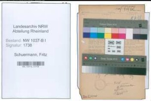 Entnazifizierung Fritz Schuermann , geb. 25.11.1897 ()