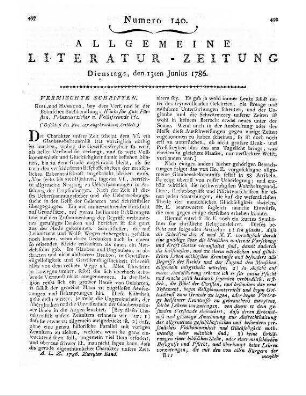 Choice Of the best poetical pieces of the most eminent English Poets. T. 3-4. Hrsg. v. J. F. von Retzer. Wien: Hörling 1785-86