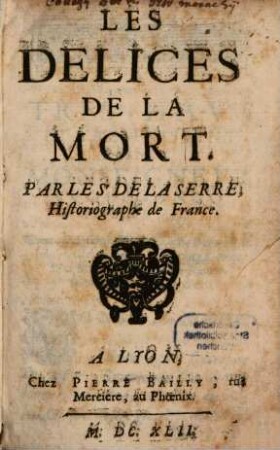 Les délices de la mort