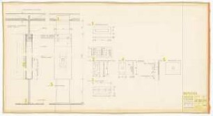 Hochschulbibliothek, Karlsruhe Neubau: Trennwände EG, 1.OG, 3.OG, Schlosserarb., 1:1