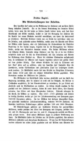 Drittes Kapitel. Die Niederlassungen der Jesuiten.