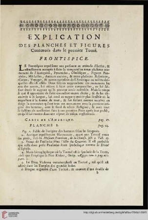Explication des planches et figures
