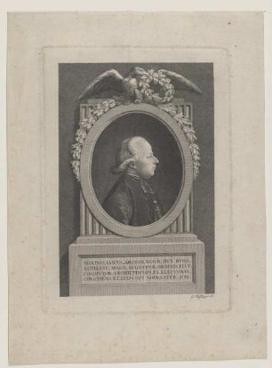 Bildnis des Maximilianvs, Archid. Avstr. Dvx. Bvrg. Loth.
