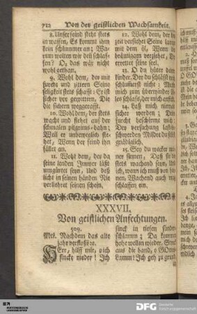 XXXVII. Von geistlichen Anfechtungen.