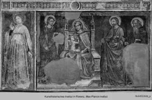 Thronende Madonna mit Heiligen