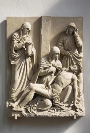 Relief "Beweinung", Brünn, Tschechische Republik