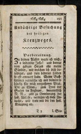 293-308, Andächtige Besuchung des heiligen Kreuzweges.