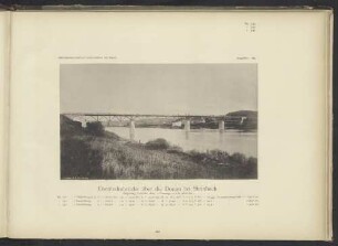 Eisenbahnbrücke über die Donau bei Steinbach.