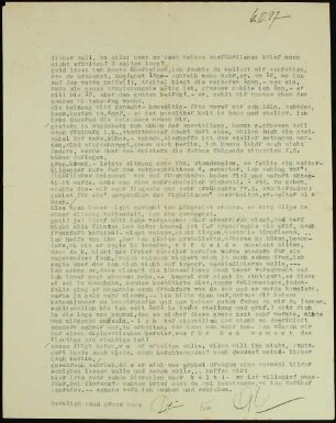 lieber tull, in eile: hast du denn meinen ausführlichen brief...