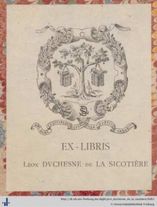 [Provenienz]: Duchesne de la Sicotière, Léon