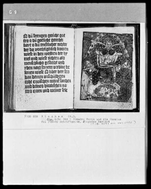 Die Leiden Christi und die sieben Freuden Mariä. — Jüngstes Gericht, Folio 30 recto