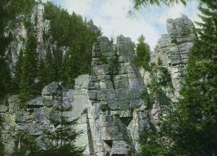 Erzgebirge. Nonnenfelsen bei Pockau