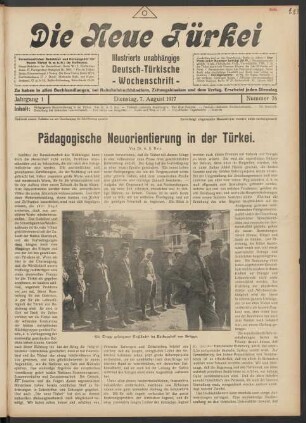 Jahrgang 1. Dienstag, 7. August 1917. Nummer 26