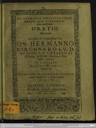 De Germaniae perlustratione omnibus aliis peregrinationibus anteferenda
