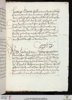 Friedrich III. bestätigt die Landesrechte des Herzogtums Kärnten