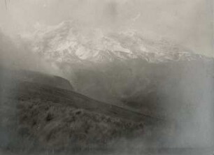 Chimborazo vom Höhenzug nach Poquios aus Südost