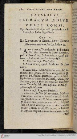 Catalogus Sacrarum Aedium Urbis Romae