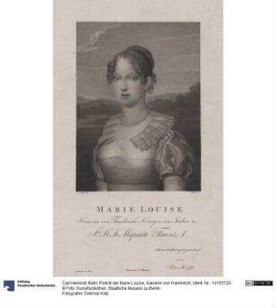 Porträt der Marie Louise, Kaiserin von Frankreich