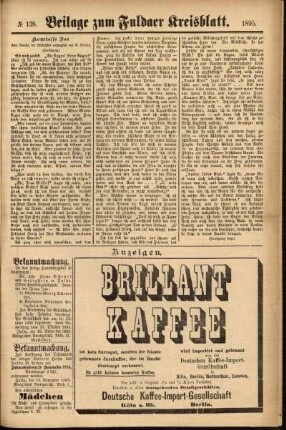 Zweite Ausgabe vom Donnerstag, den 21. November 1895.