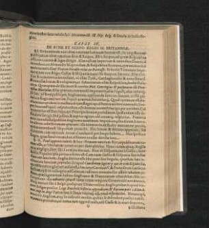 Caput IV. De Fine Et Scopo Regni M. Britanniae.