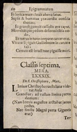 60-80, Classis septima. Mira.