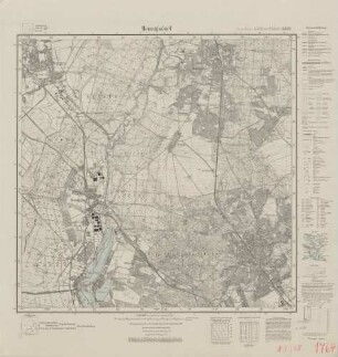 3345 Hennigsdorf, Meßtischblatt (4cm - Karte)