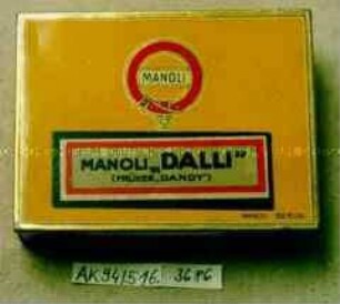 Blechdose für 50 Zigaretten "Manoli 'Dalli' (früher 'Dandy')"