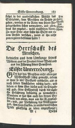 Eilfte Unterredung.