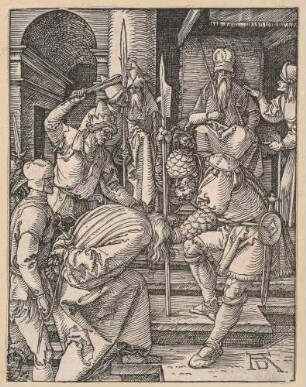 Kleine Passion, Blatt 13: Christus vor Annas