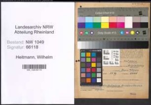 Entnazifizierung Wilhelm Heitmann , geb. 25.08.1904 (Baupruefer)